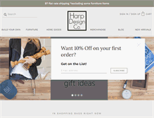 Tablet Screenshot of harpdesignco.com